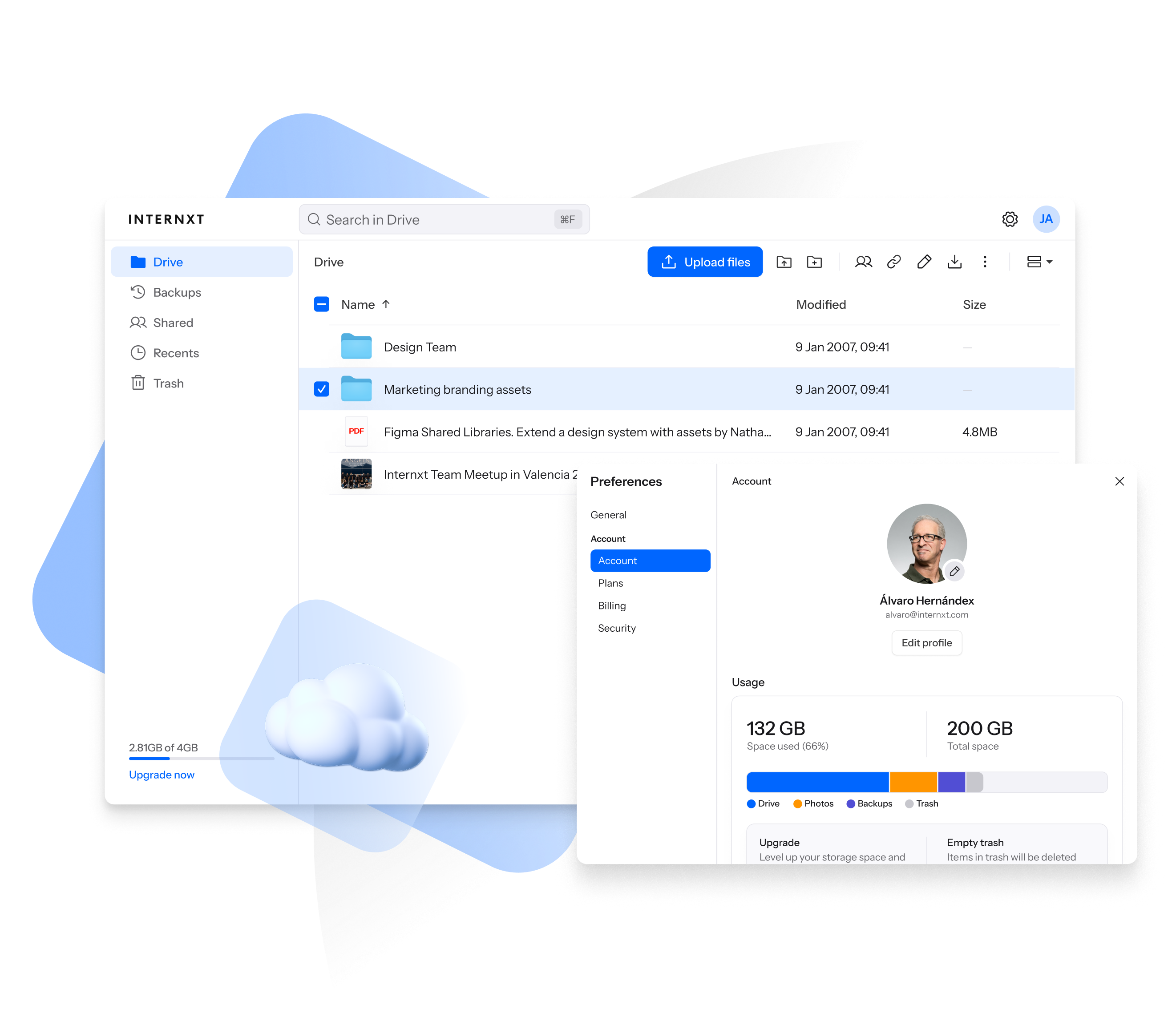 Internxt Mockup